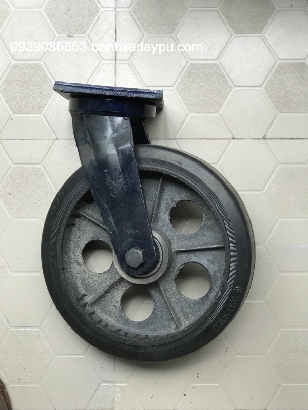 Bánh xe đẩy cao su 250mm bánh xe ssk gang Bánh xe đẩy cao su 250mm bánh xe ssk gang