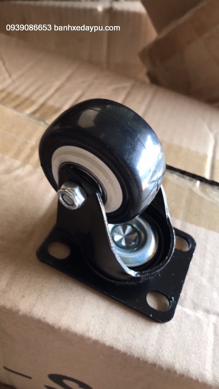 Bánh xe đẩy xoay 100x32 mm cao su