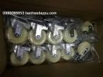Bánh xe nylon 50x21 có khóa bánh xe đẩy ssk
