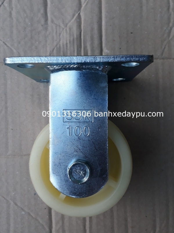 Bánh Xe Đẩy Nylon 125x50 mm SSK càng Bầu TRUNG ĐẠT
