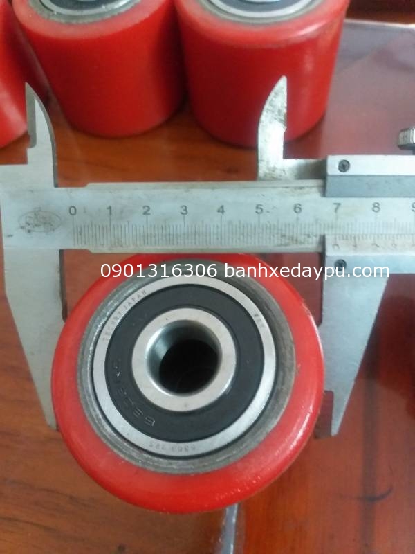 Bánh xe nâng tay 150x50 bac đạn 6204 xe bishamon