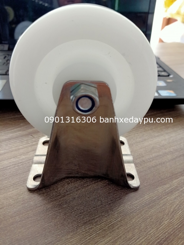 Bánh Xe Đẩy Nylon Inox 304 Cố định 4in 100x32mm Bánh Xe Đẩy Nylon Inox 304 Cố định 4in 100x32mm