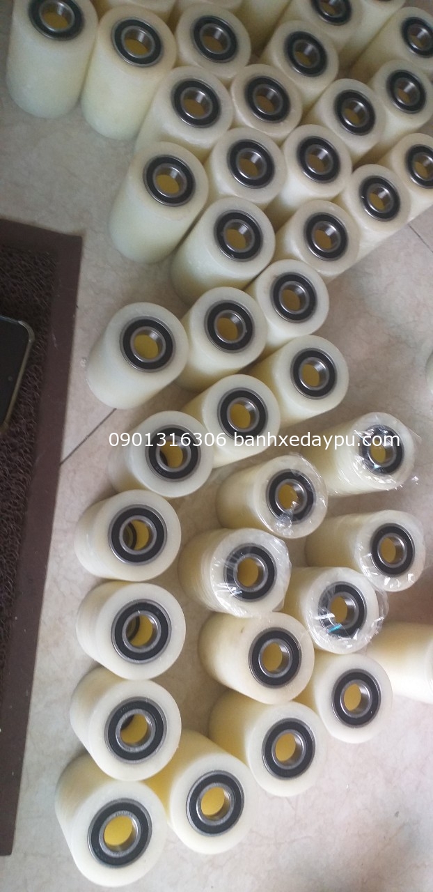 Bánh xe nâng tay siêu thấp 51x70 Vòng Bi 6003rs bánh ny lon hay PA