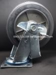 Bánh Xe Đẩy Cao Su Gang 200x50mm Xoay Khóa D200