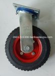 Bánh Xe Đẩy Cao Su 250-4 Càng 6mm SSK Xoay Không Khóa