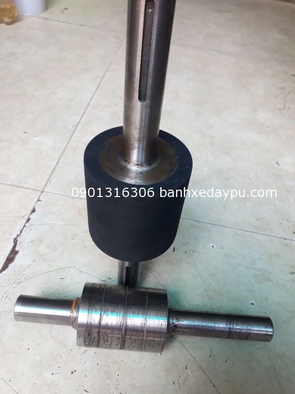 Gia công Con lăn nhôm Pu Xánh chiu Lực 100x70