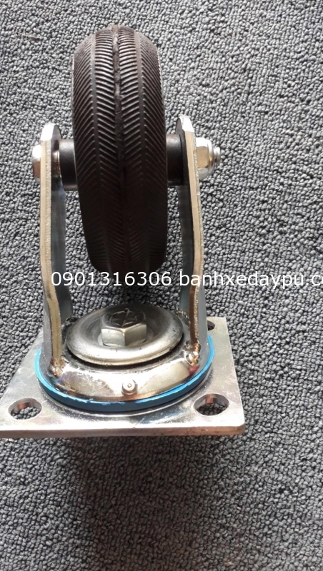 Bánh xe đẩy cao su ssk sanho 125x48 cố định