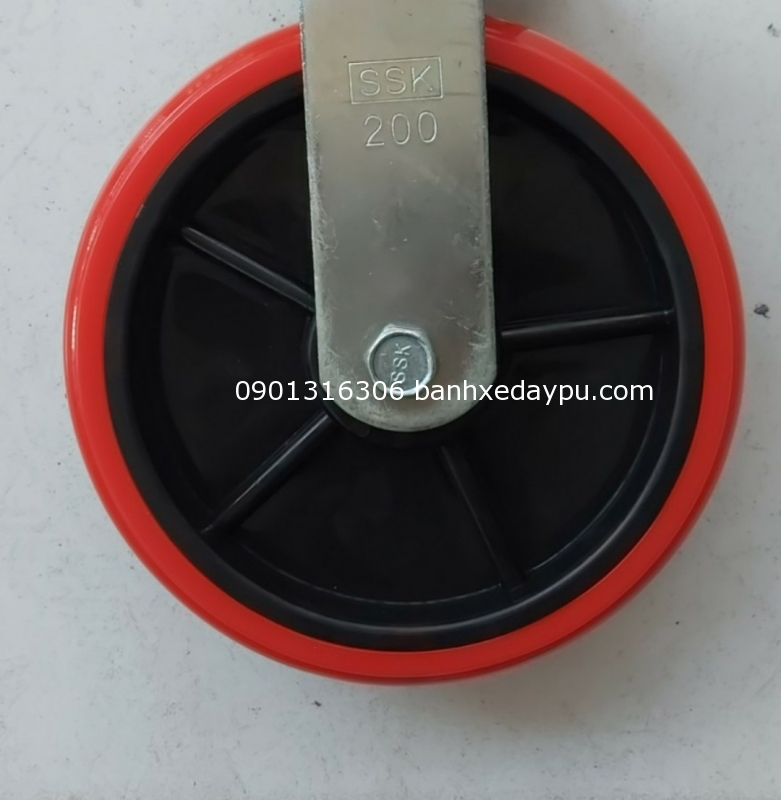 Bánh xe đẩy ssk 200x50mmTPU nhưa Bánh xe đẩy ssk 200x50mmTPU nhưa