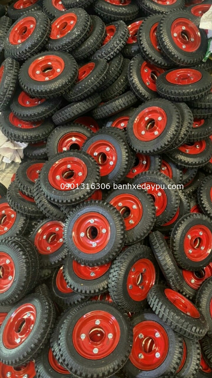 Bánh xe đẩy cao su 250-4 dùng bạc đạn 6203 Bánh xe đẩy cao su 250-4 dùng bạc đạn 6203