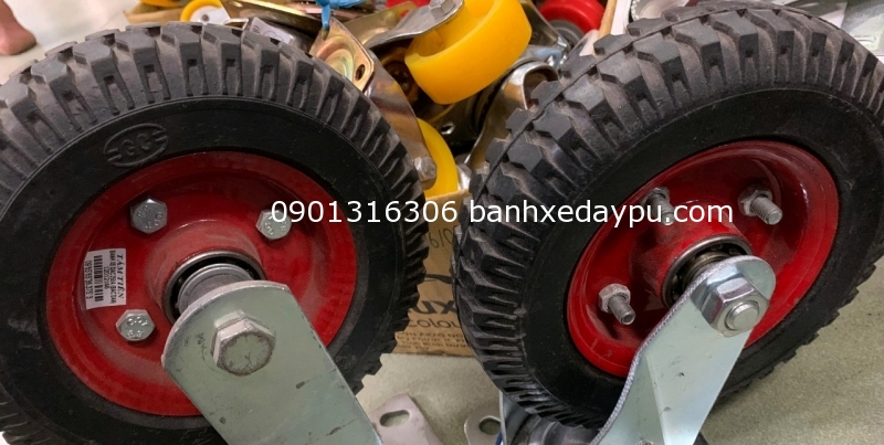 Bánh xe đẩy cao su mâm liền 250-4 Bánh xe đẩy cao su mâm liền 250-4