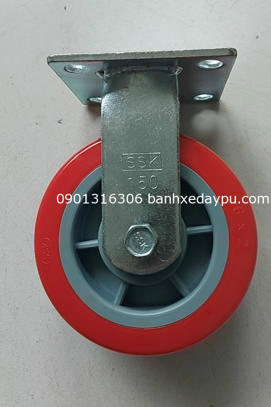 Bánh xe TPU cố định 150x50 Bánh xe TPU cố định 150x50