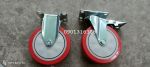 Bánh xe đẩy 125x32 càng xoay cố đinh TPU